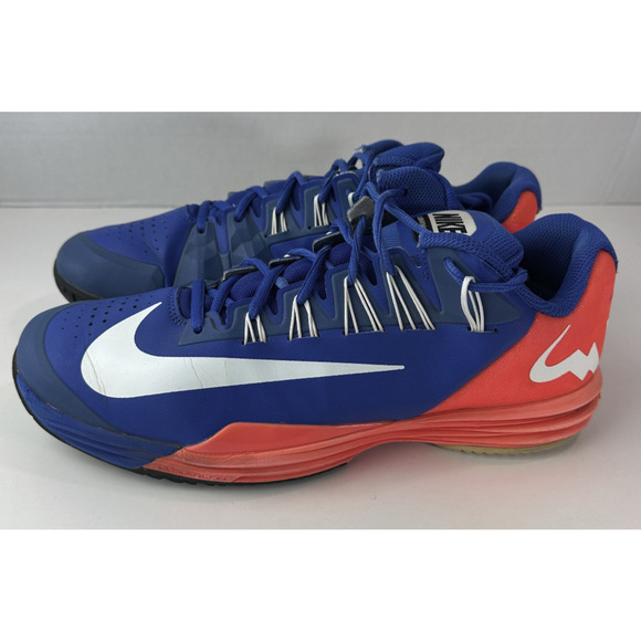 Nike Lunar Ballistec Tennis Sneakers Men's 11.5 Shoes 631653-416 Royal Blue Rafa - Picture 4 of 16